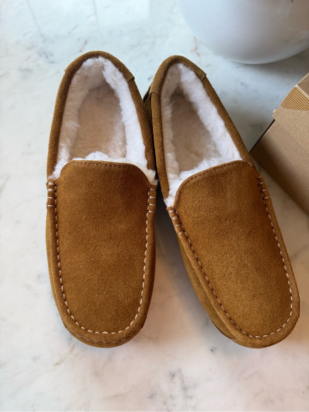 Koolaburra by UGG Chestnut Suede Moccasin Slippers - Picture 2 of 5